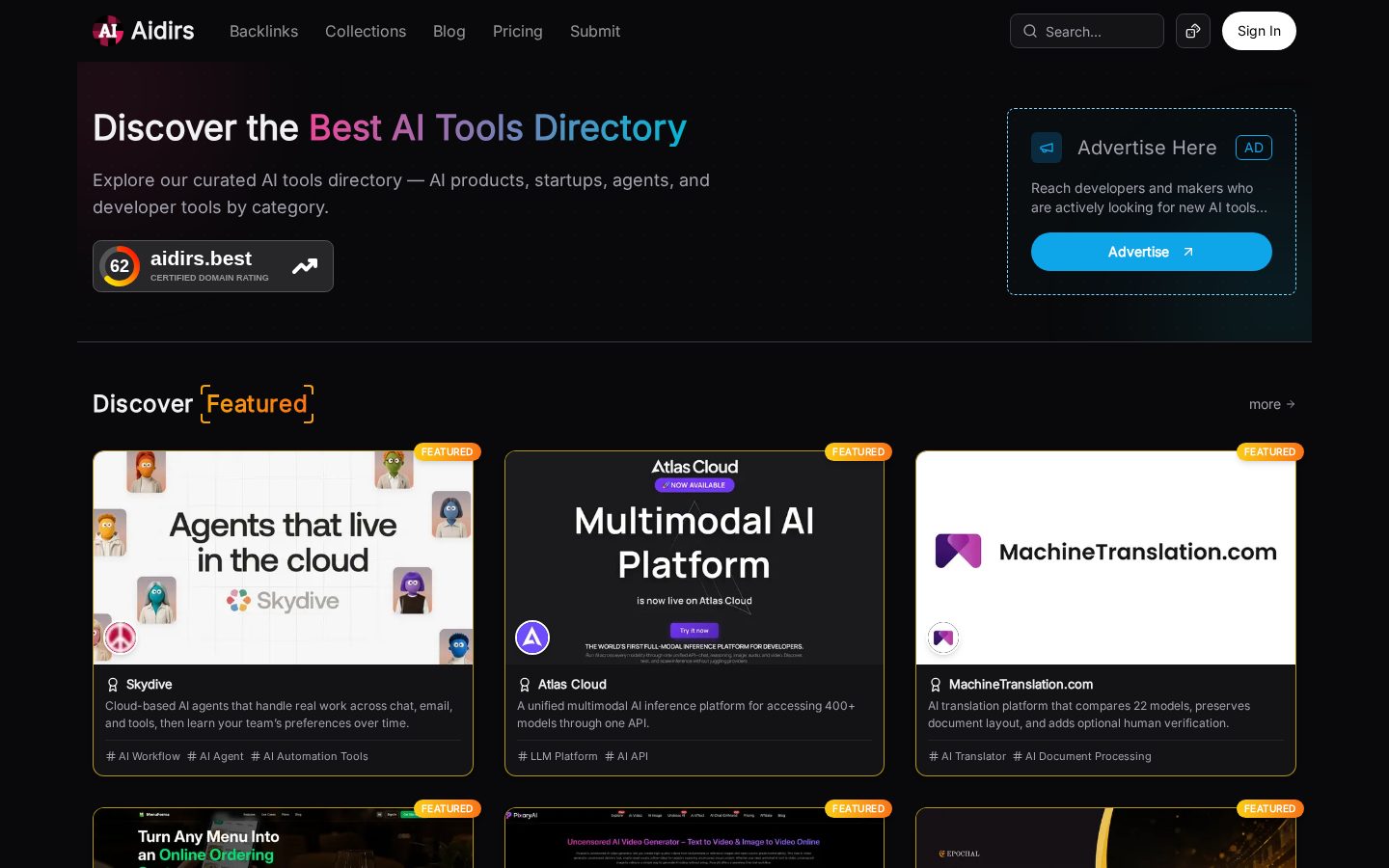 AI Dirs Homepage