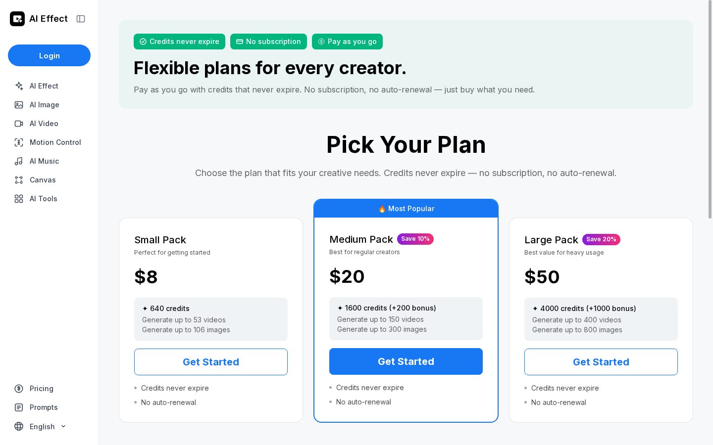 AI Effect Pricing