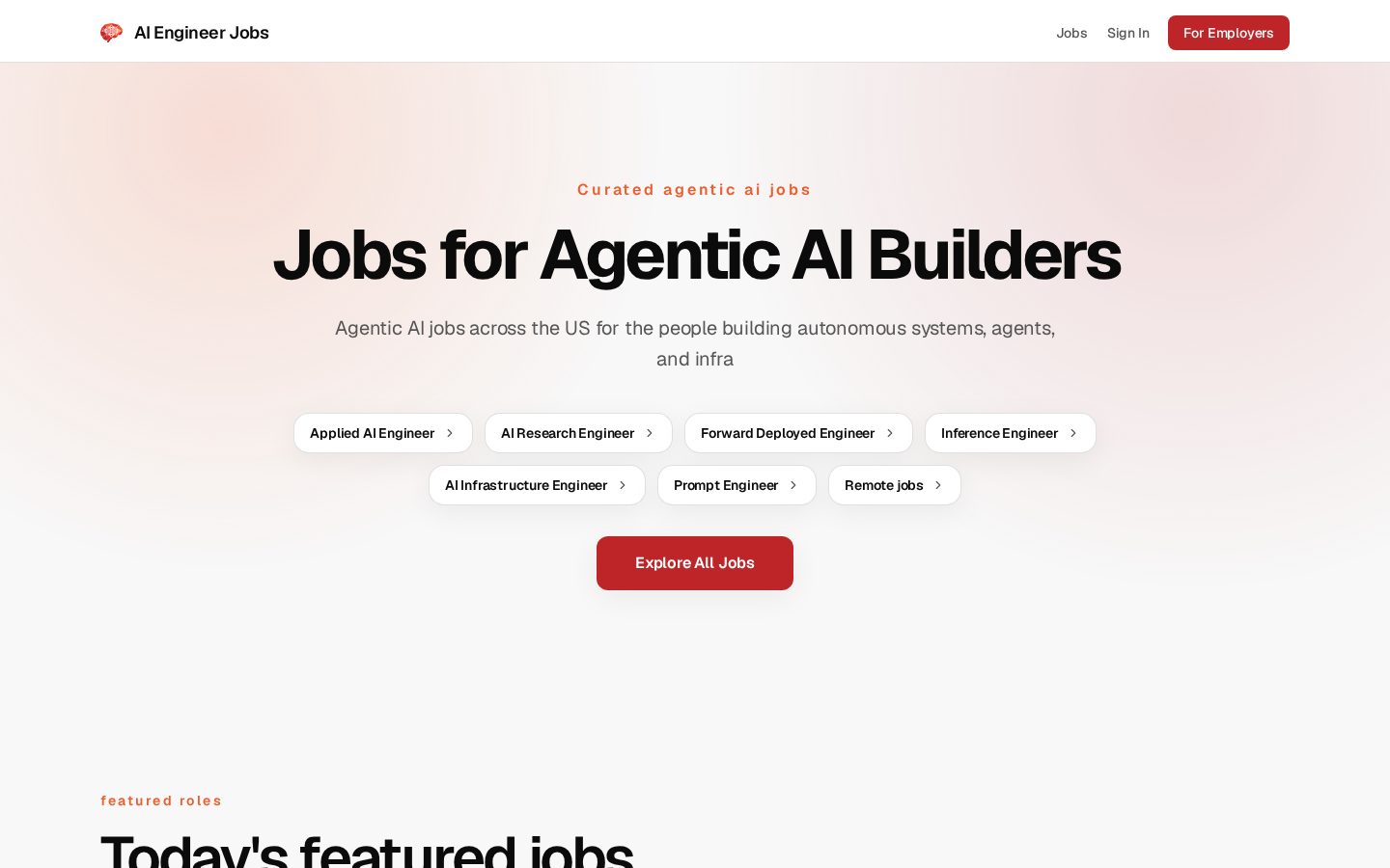 AI Engineer Jobs Homepage
