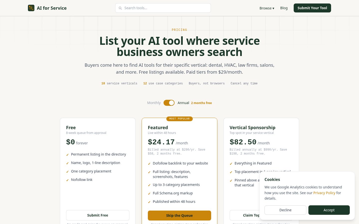 AI for Service Pricing
