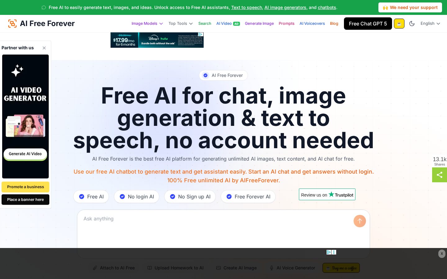 AI-Free-Forever Homepage