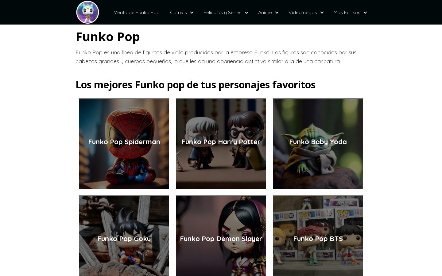 Ai Funko Pop Homepage