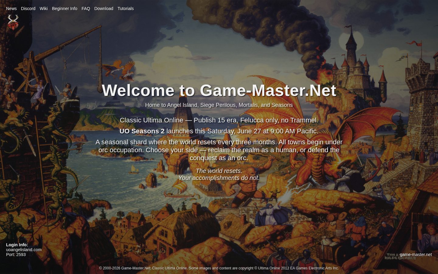 AI Game Master Homepage