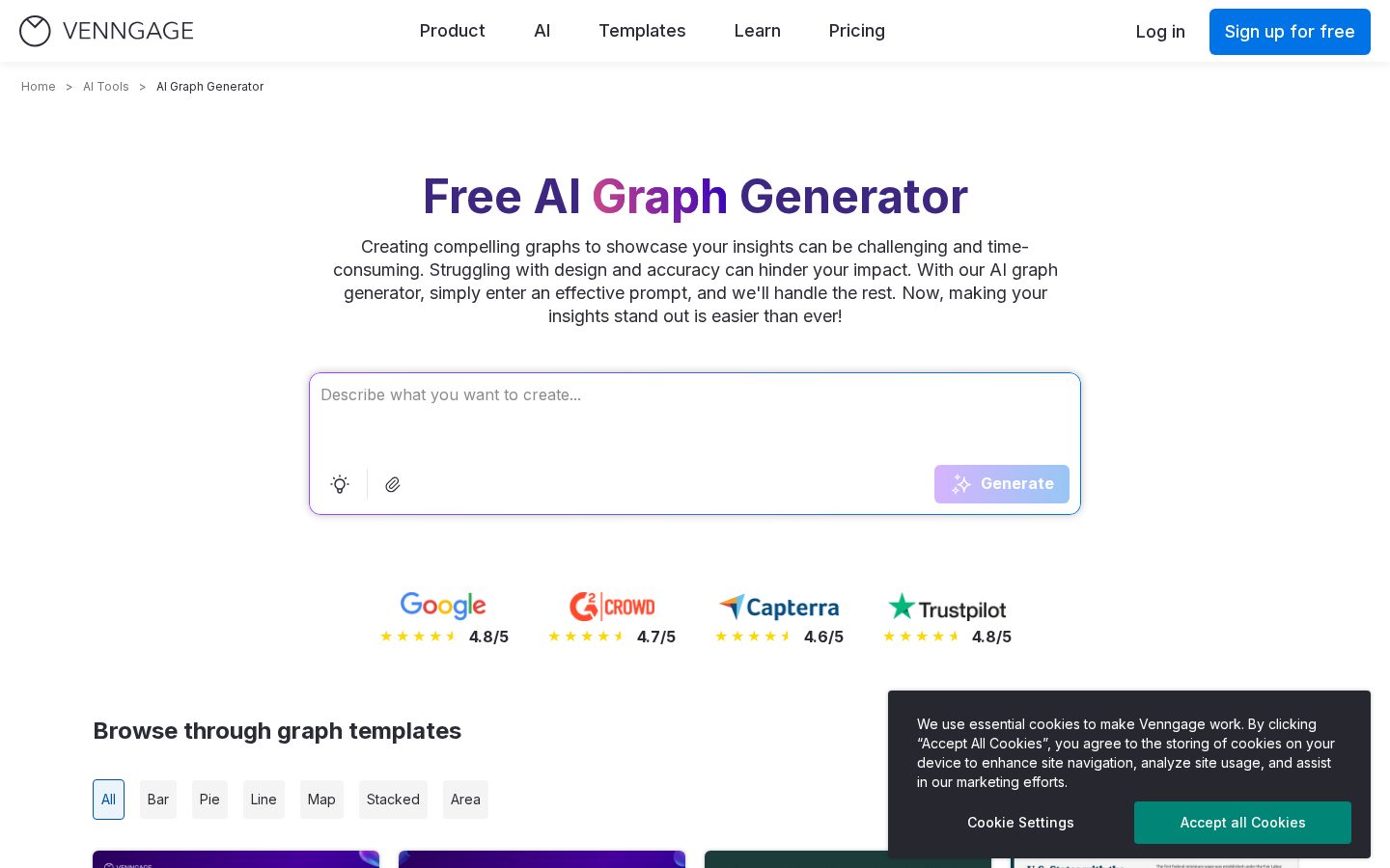 AI Graph Generator Homepage