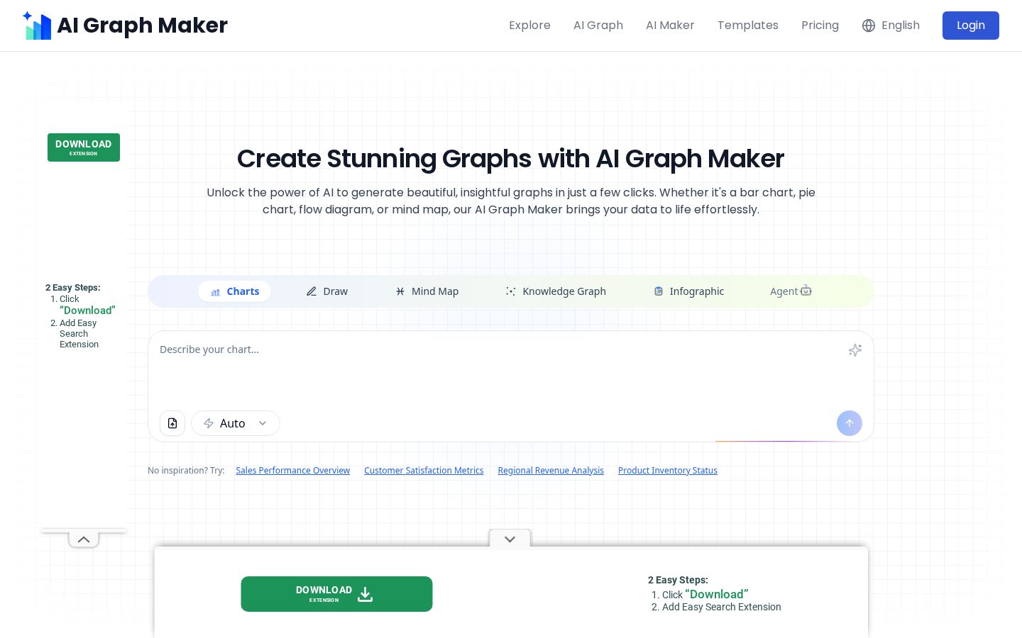 AI graph maker Homepage