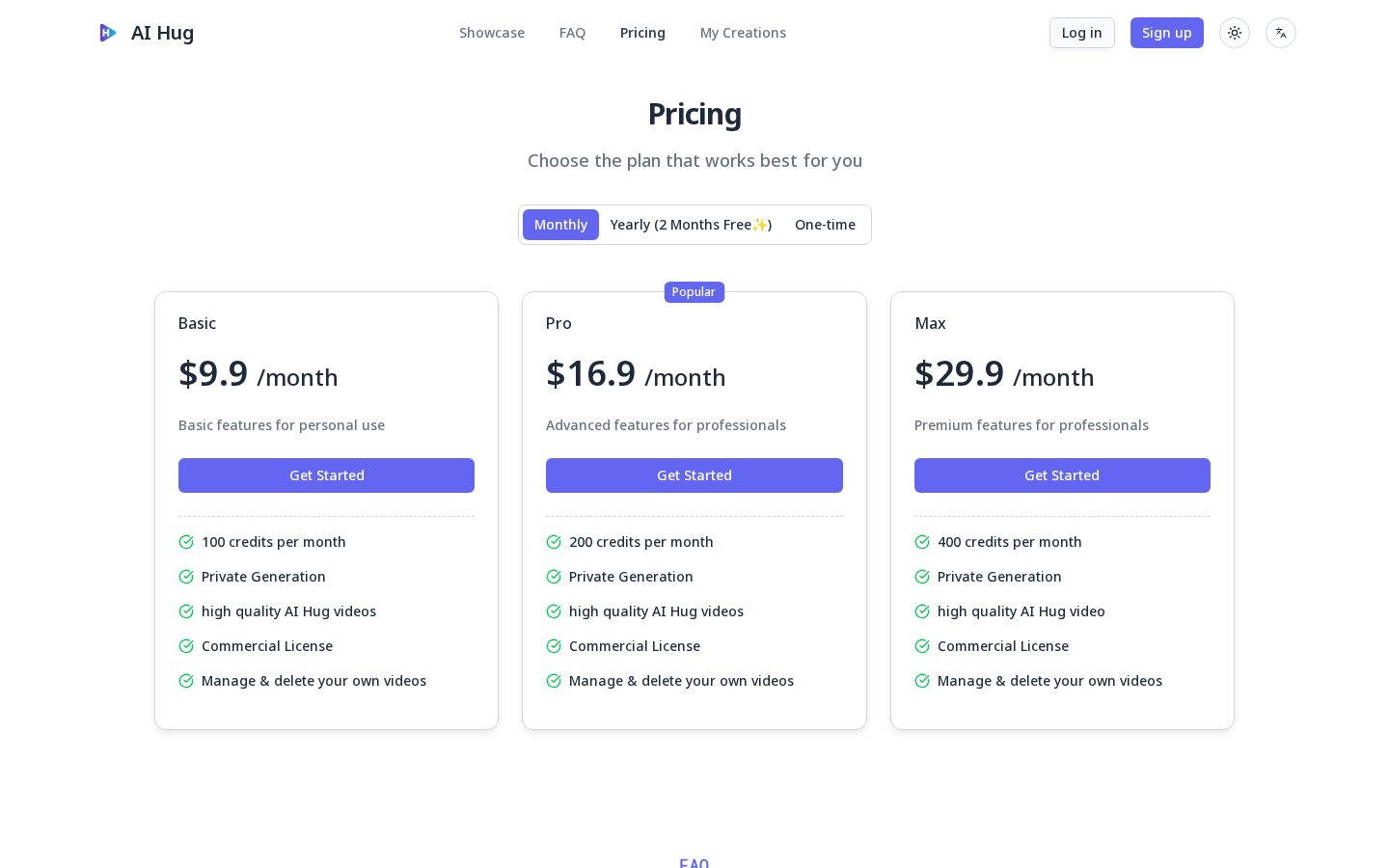 AI Hug Pricing