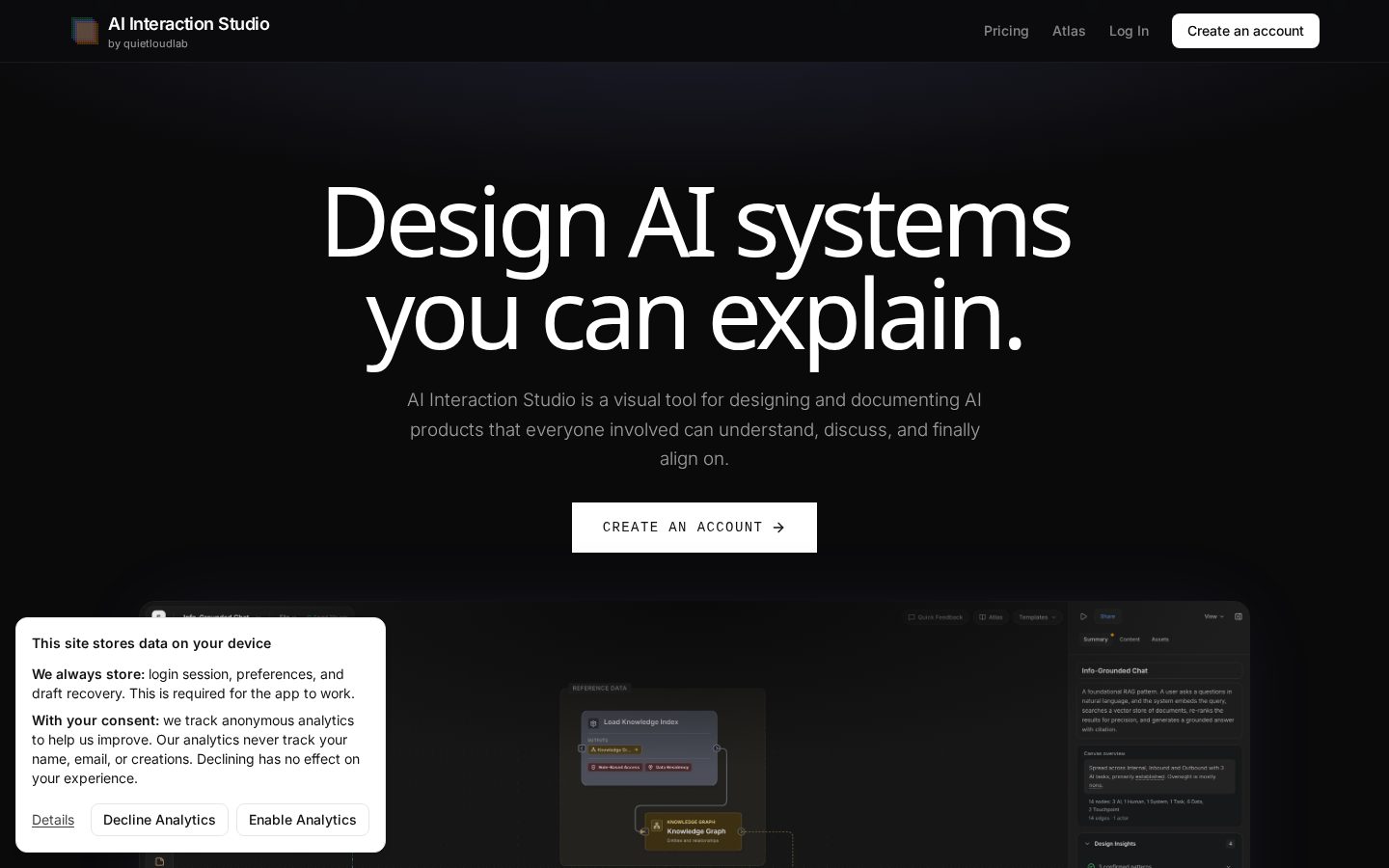 AI Interaction Studio Homepage