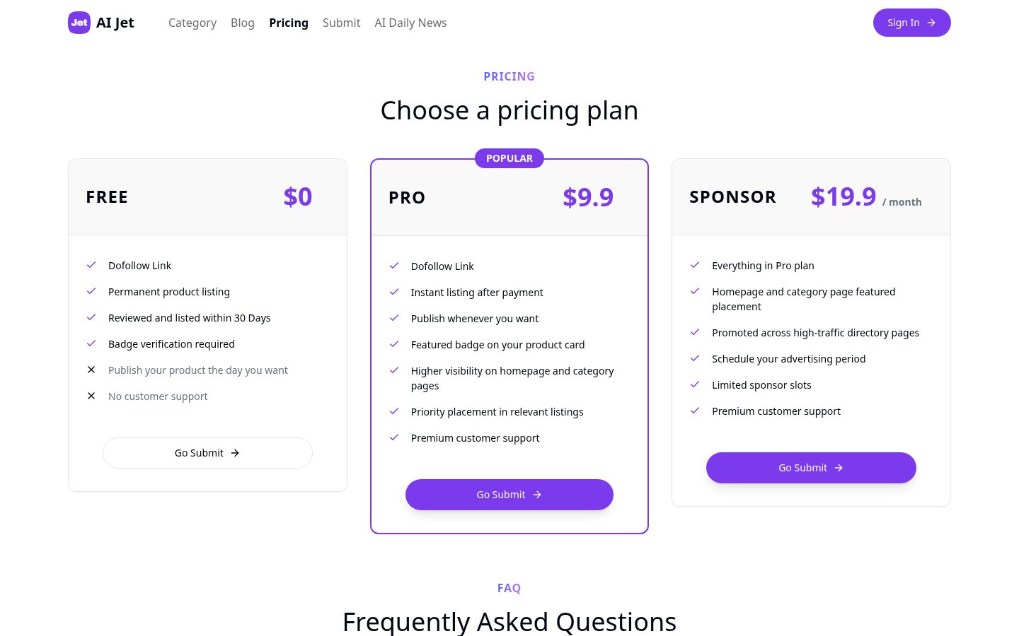 AI Jet Pricing