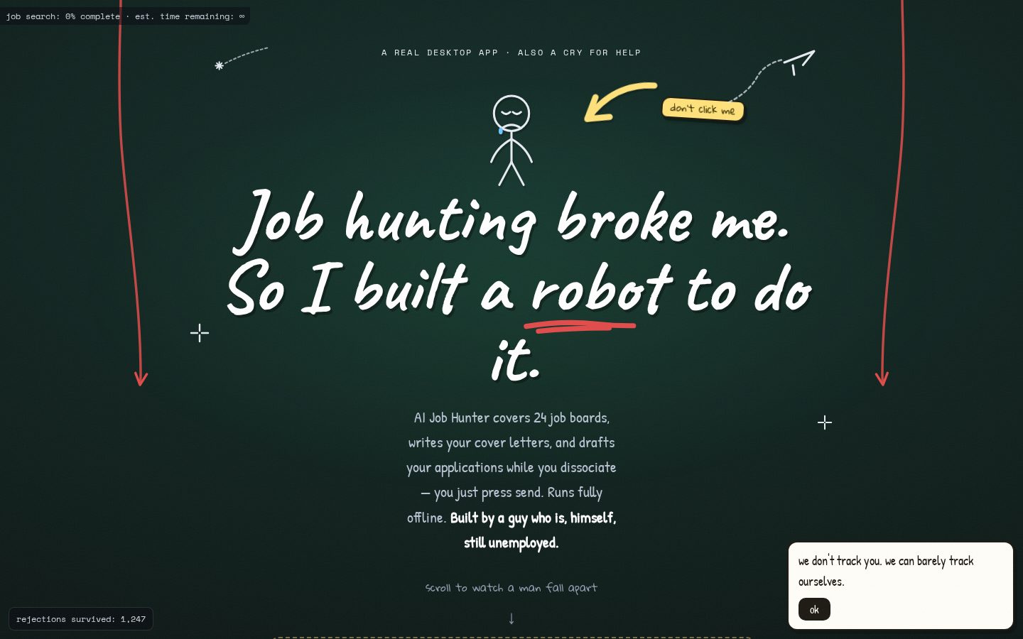 AI Job Hunter Homepage