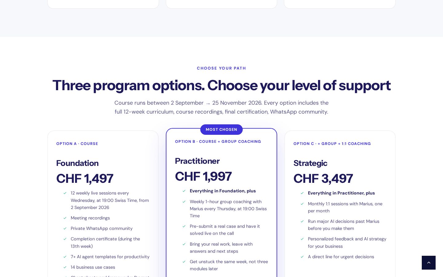 AI Leaders Pricing