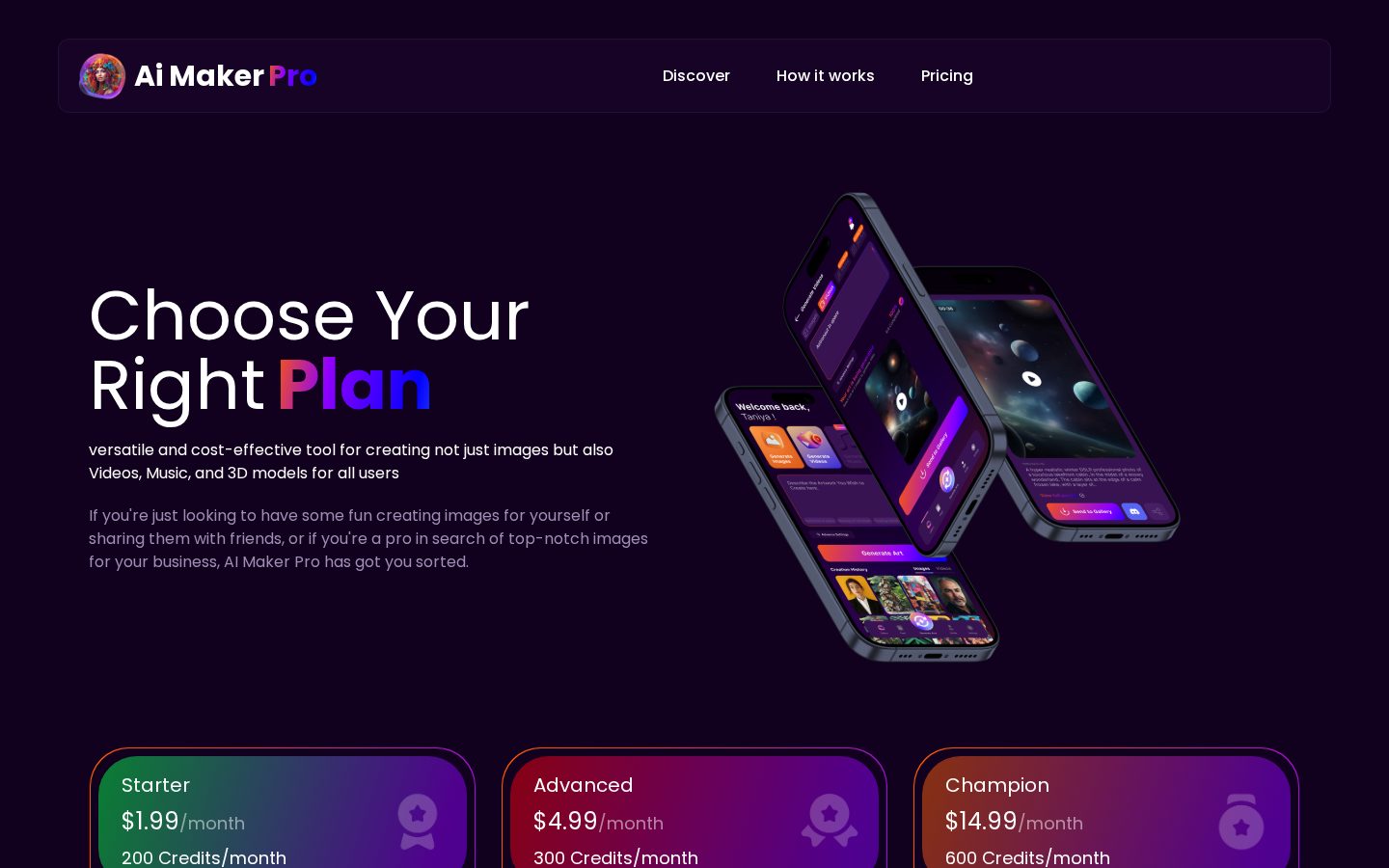 AI Maker Pro Pricing