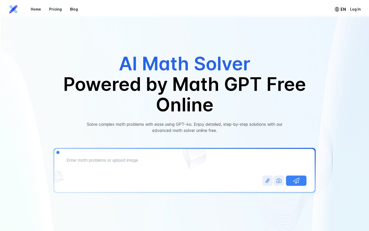 AI Math Solver Powered by Math GPT Free Online Homepage