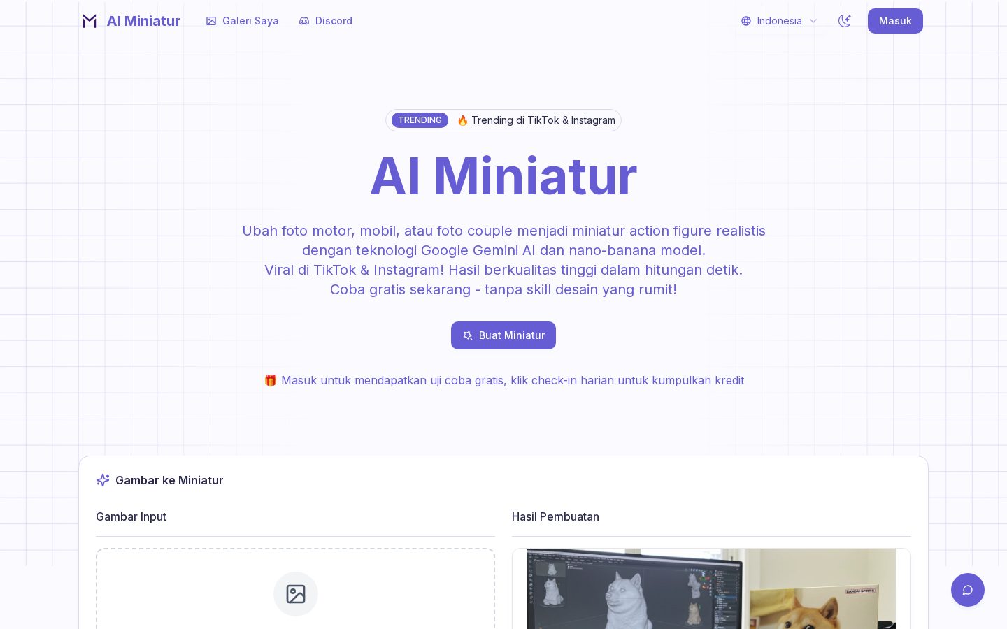 AI Miniatur Homepage