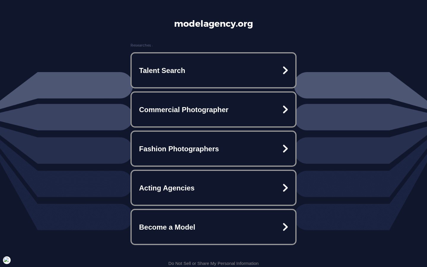 AI Model Agency Homepage