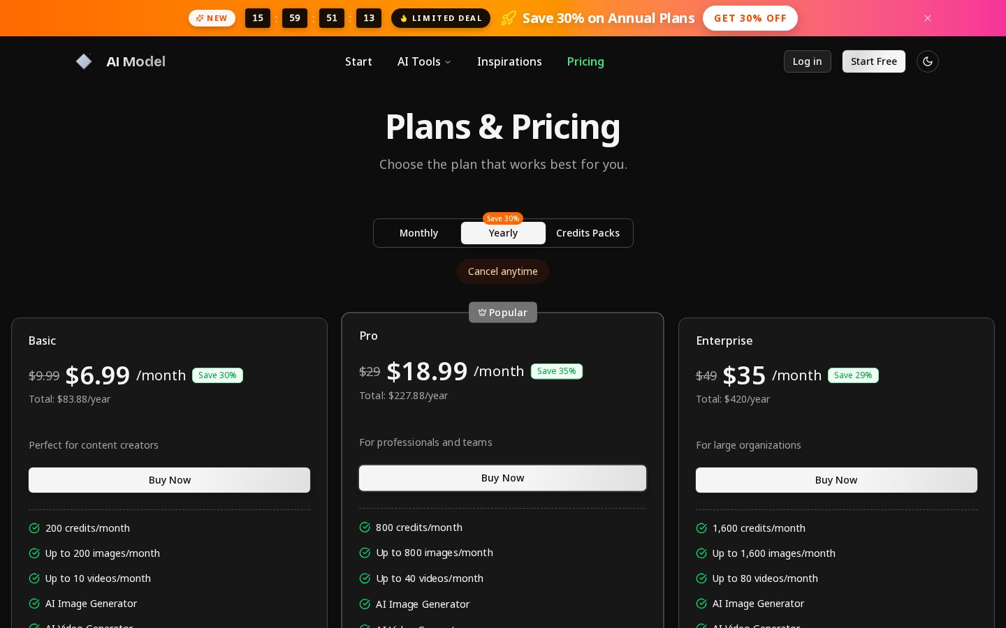 AI Model Pricing