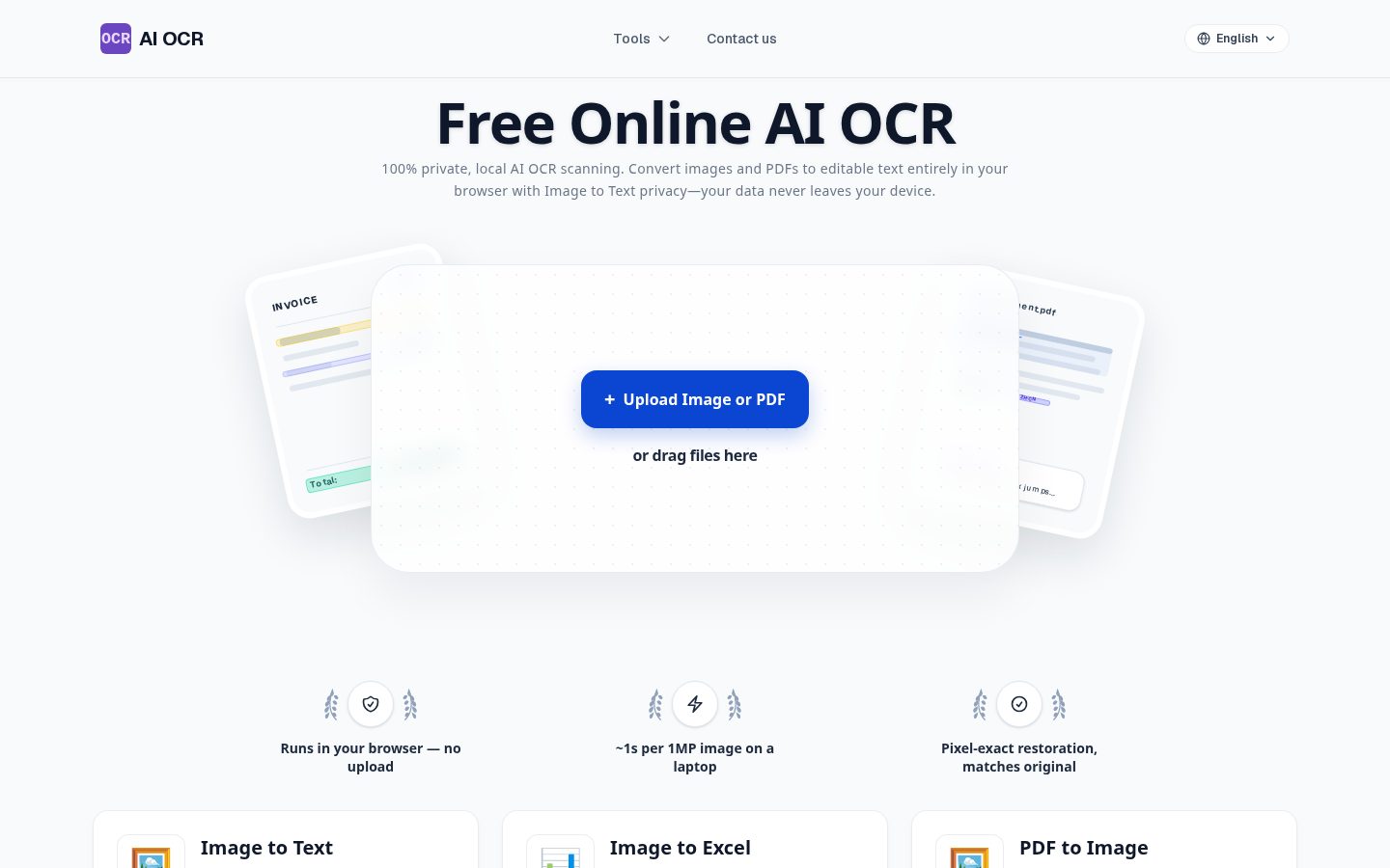 AI OCR Homepage