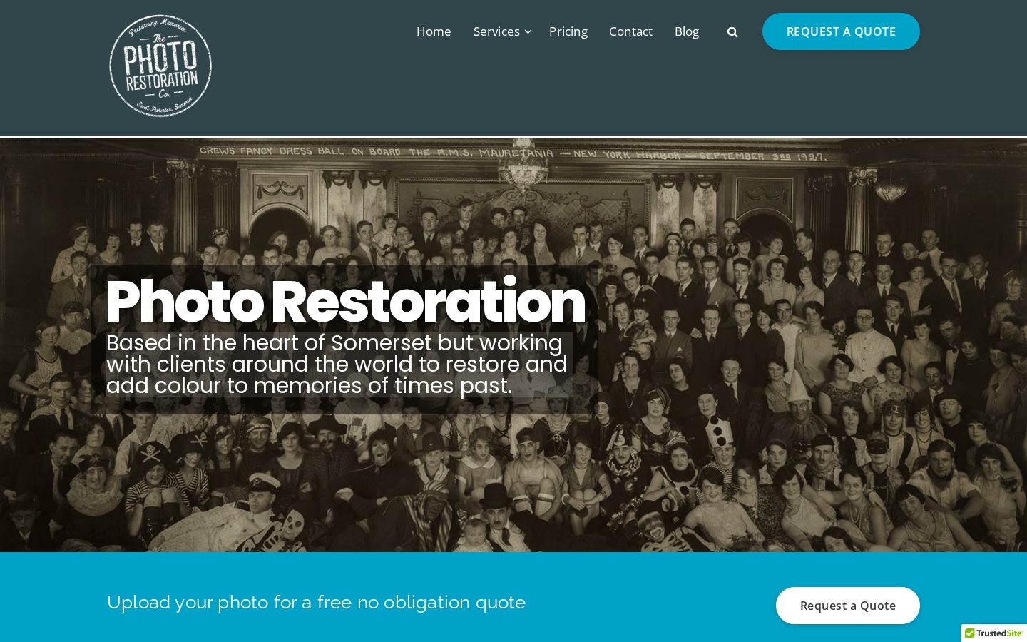 AI Photo Restoration Homepage