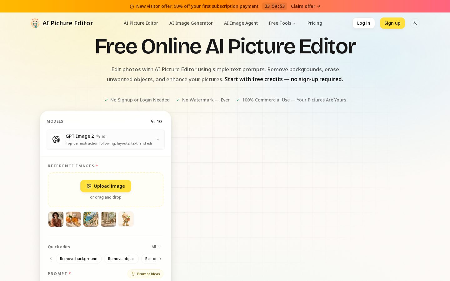 Ai Picture Editor Homepage