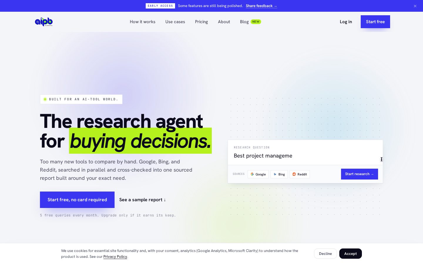 AI-Powered Buy Homepage