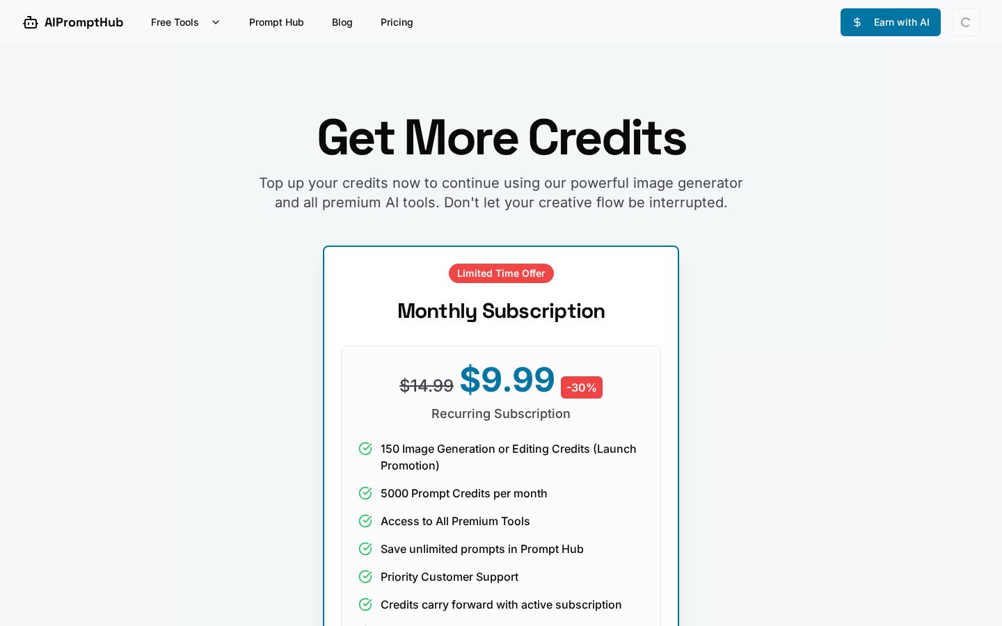AI PROMPTHUB Pricing