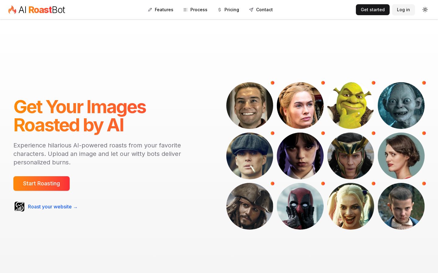 AI RoastBot Homepage
