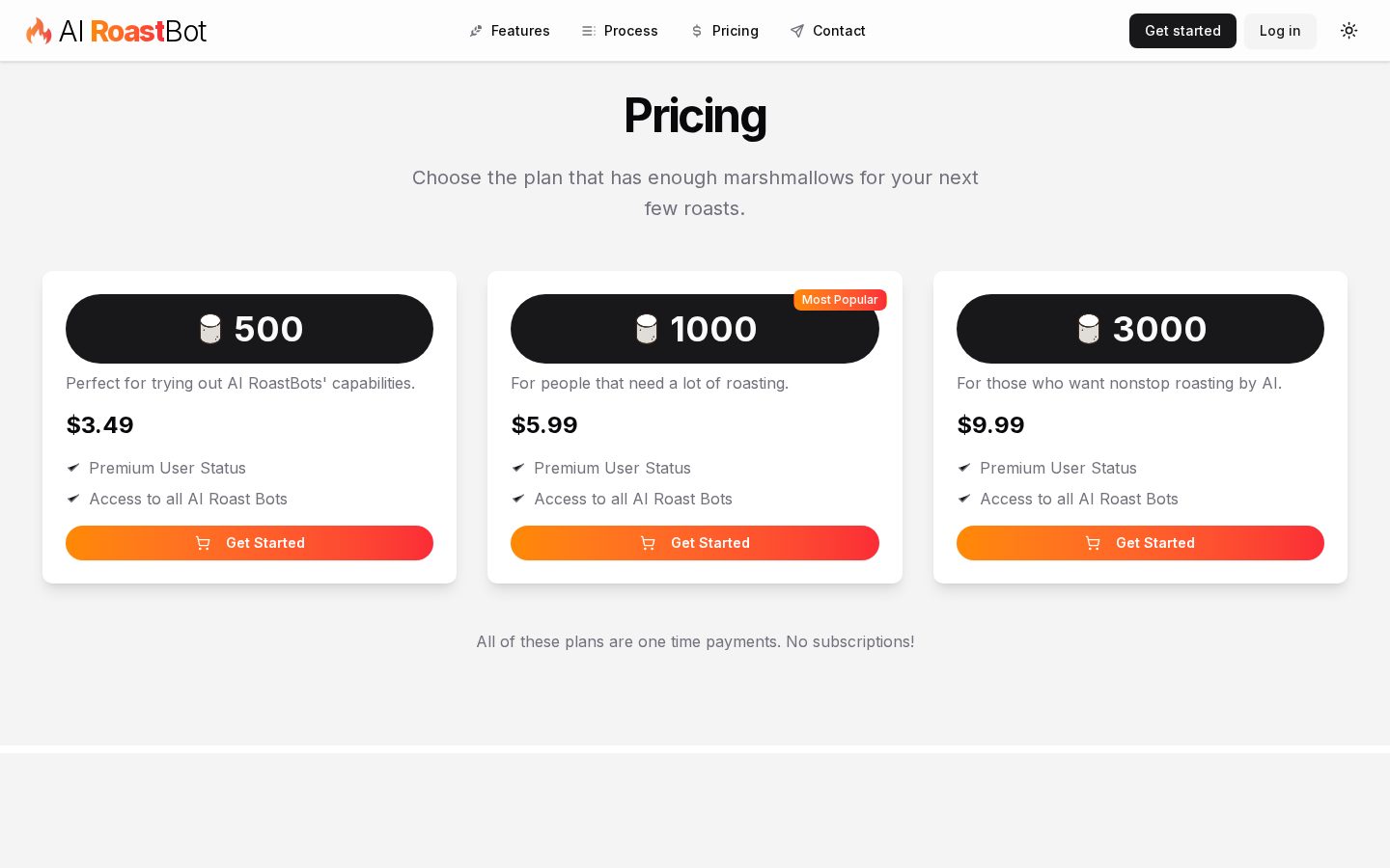 AI RoastBot Pricing