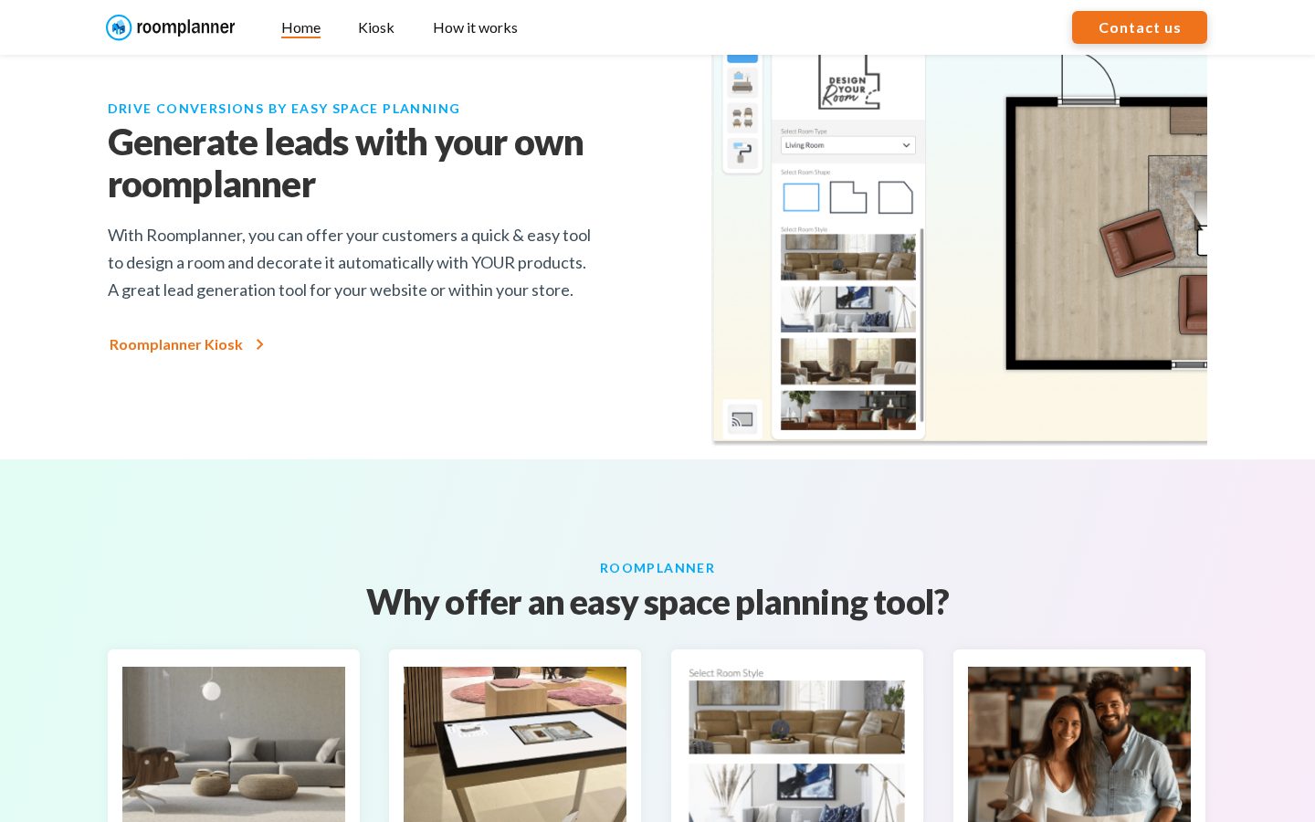 AI Room Planner Homepage