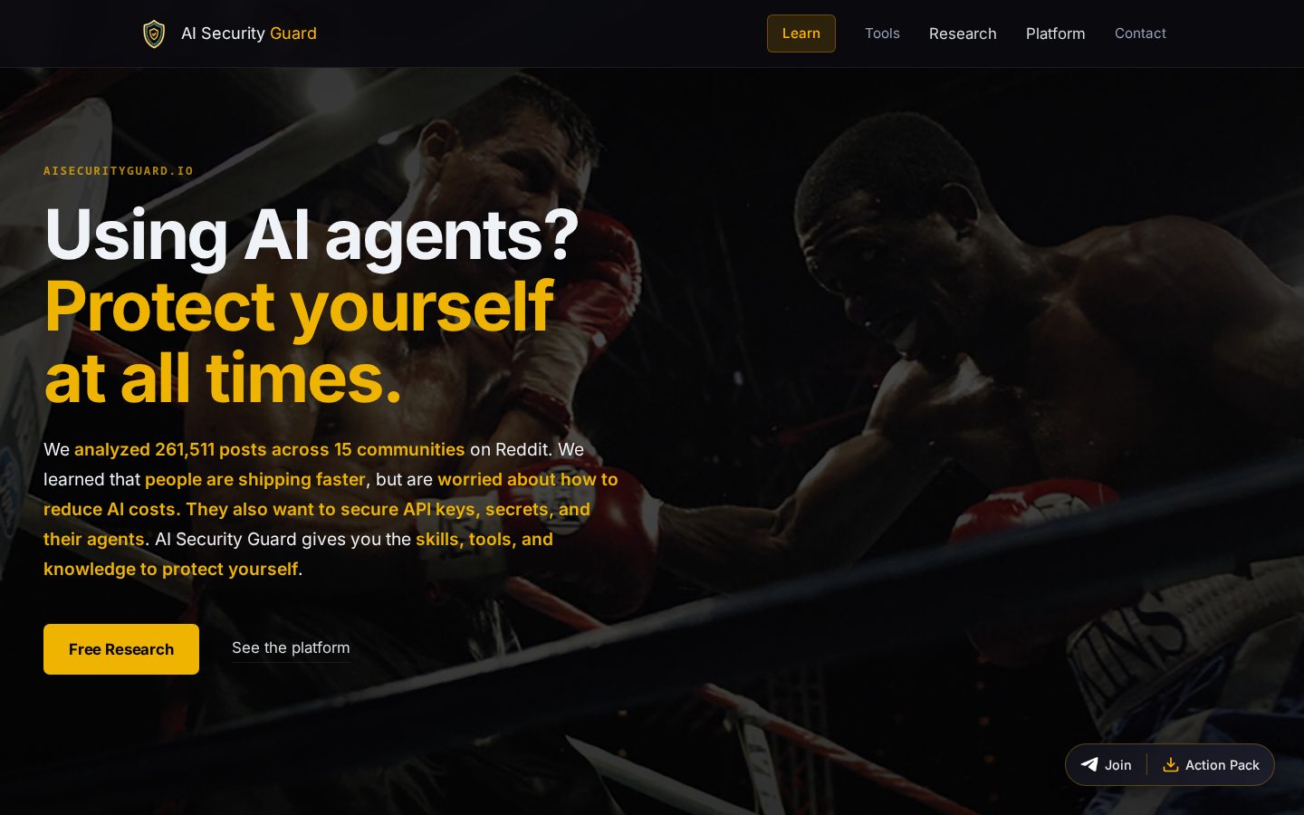 AI Security Guard Homepage