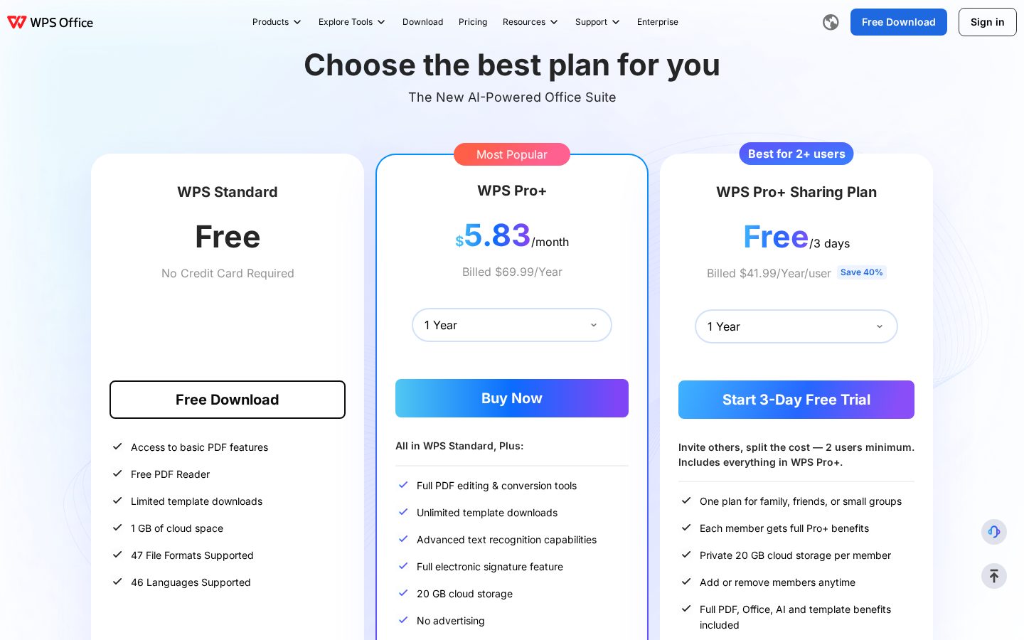 AI Summarizer Pricing