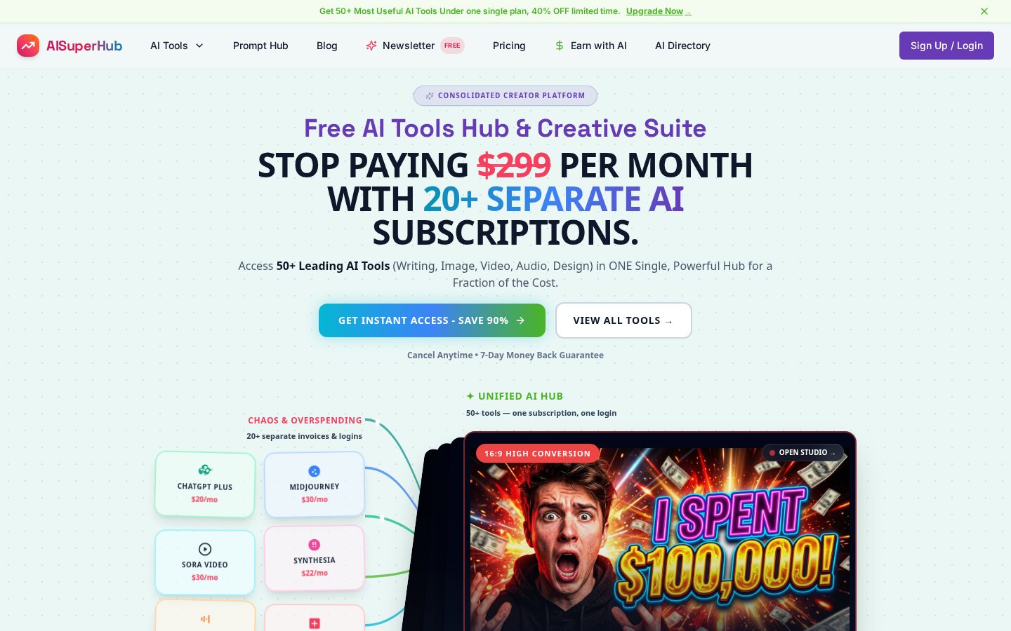AI Superhub Homepage