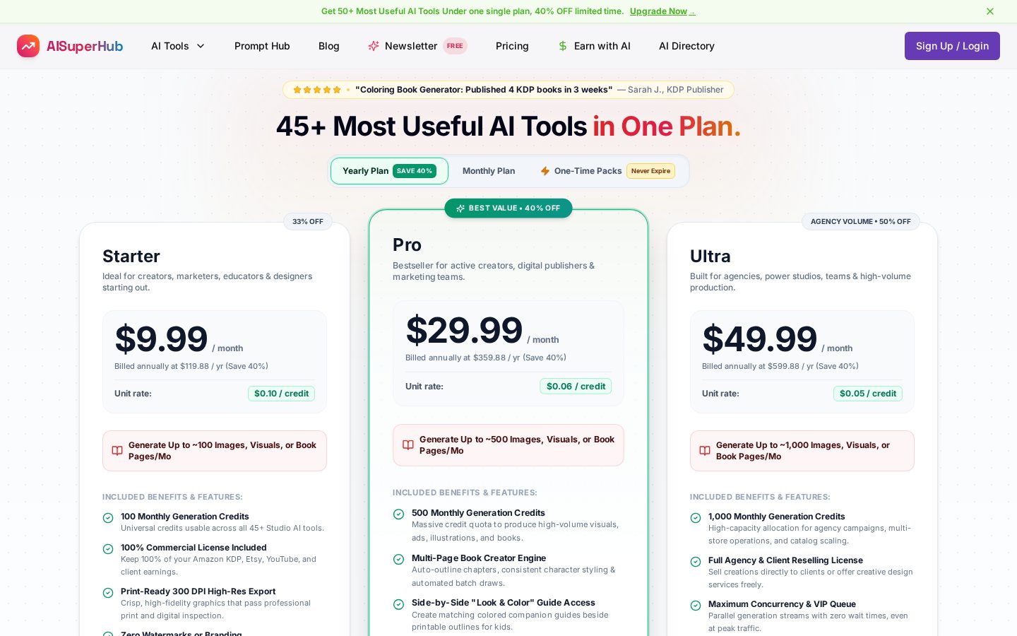 AI Superhub Pricing