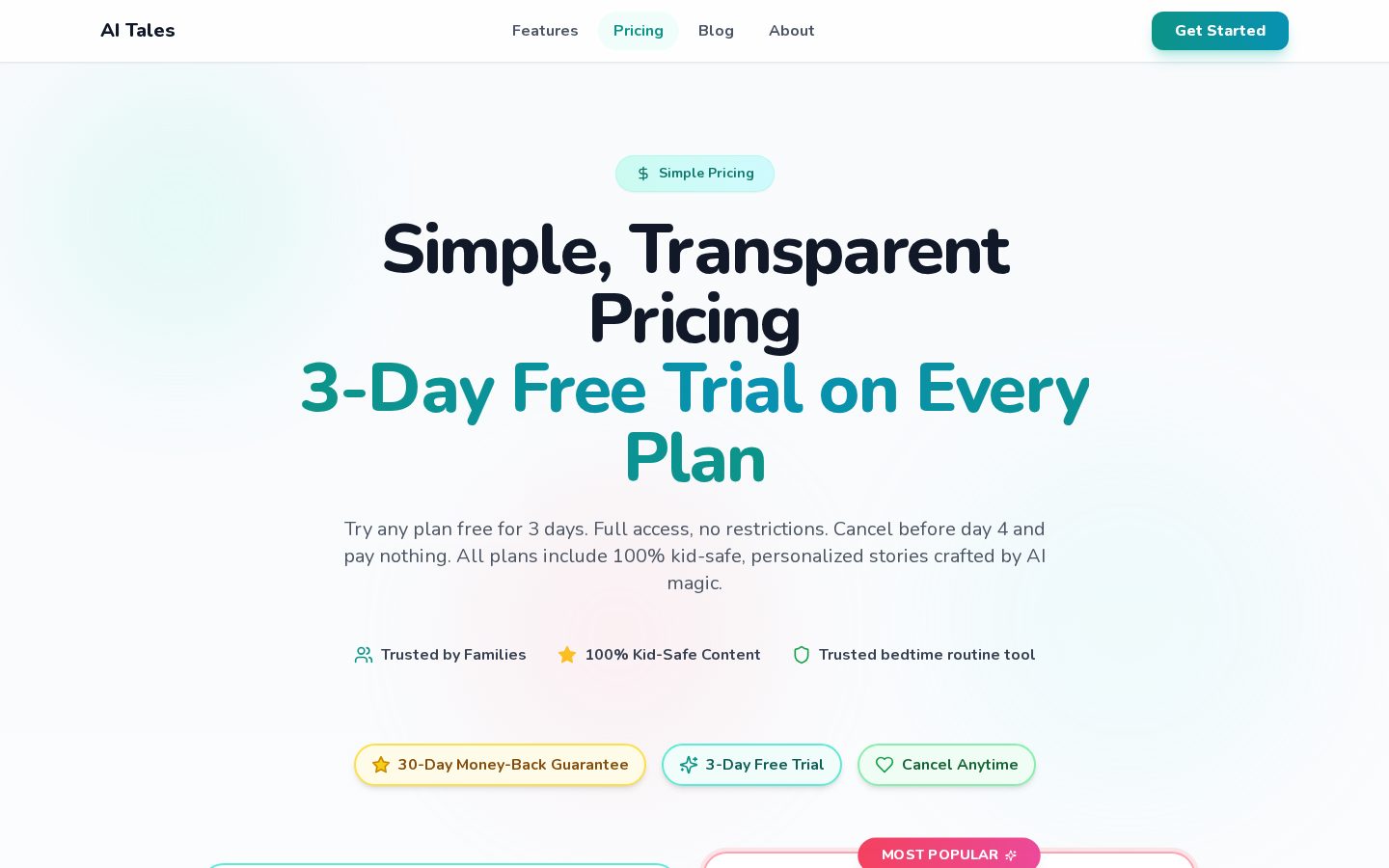 AI Tales Pricing