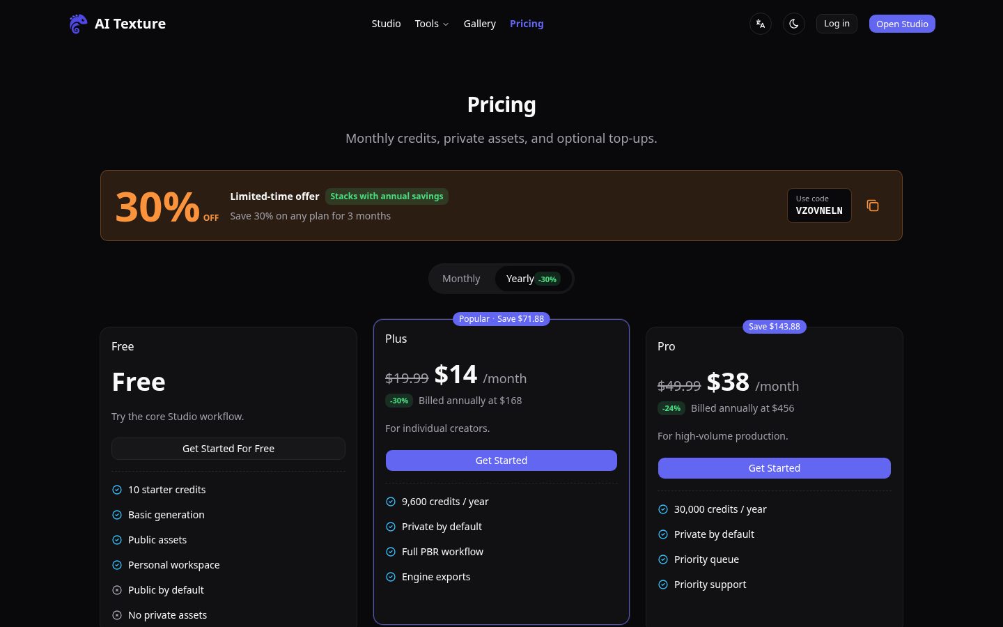 AI Texture Pricing