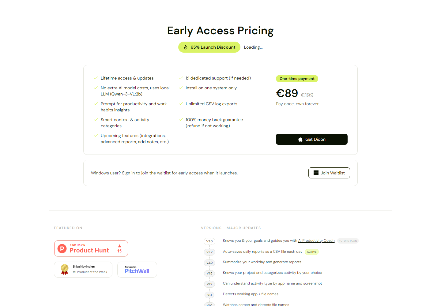 AI Time Tracker pricing