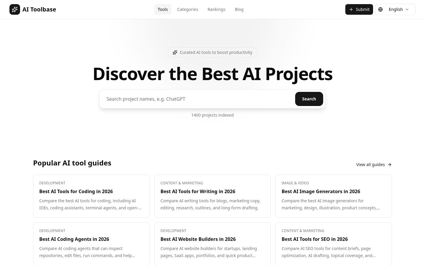 AI Toolbase Homepage