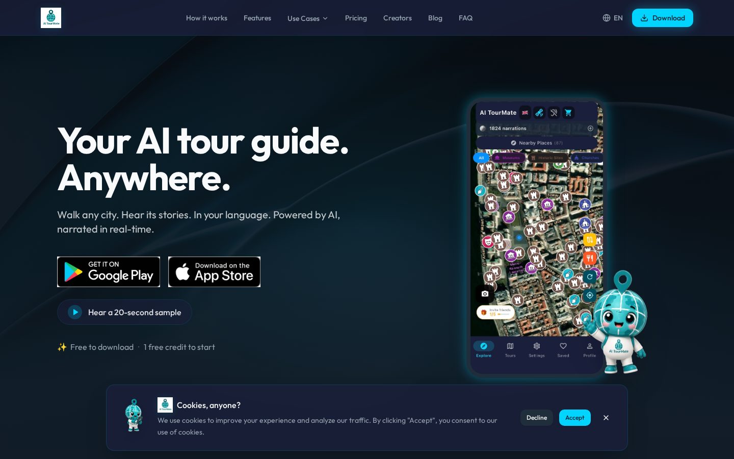 AI Tourmate Homepage