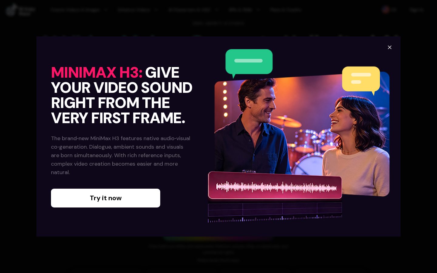 AI Video Maker Homepage