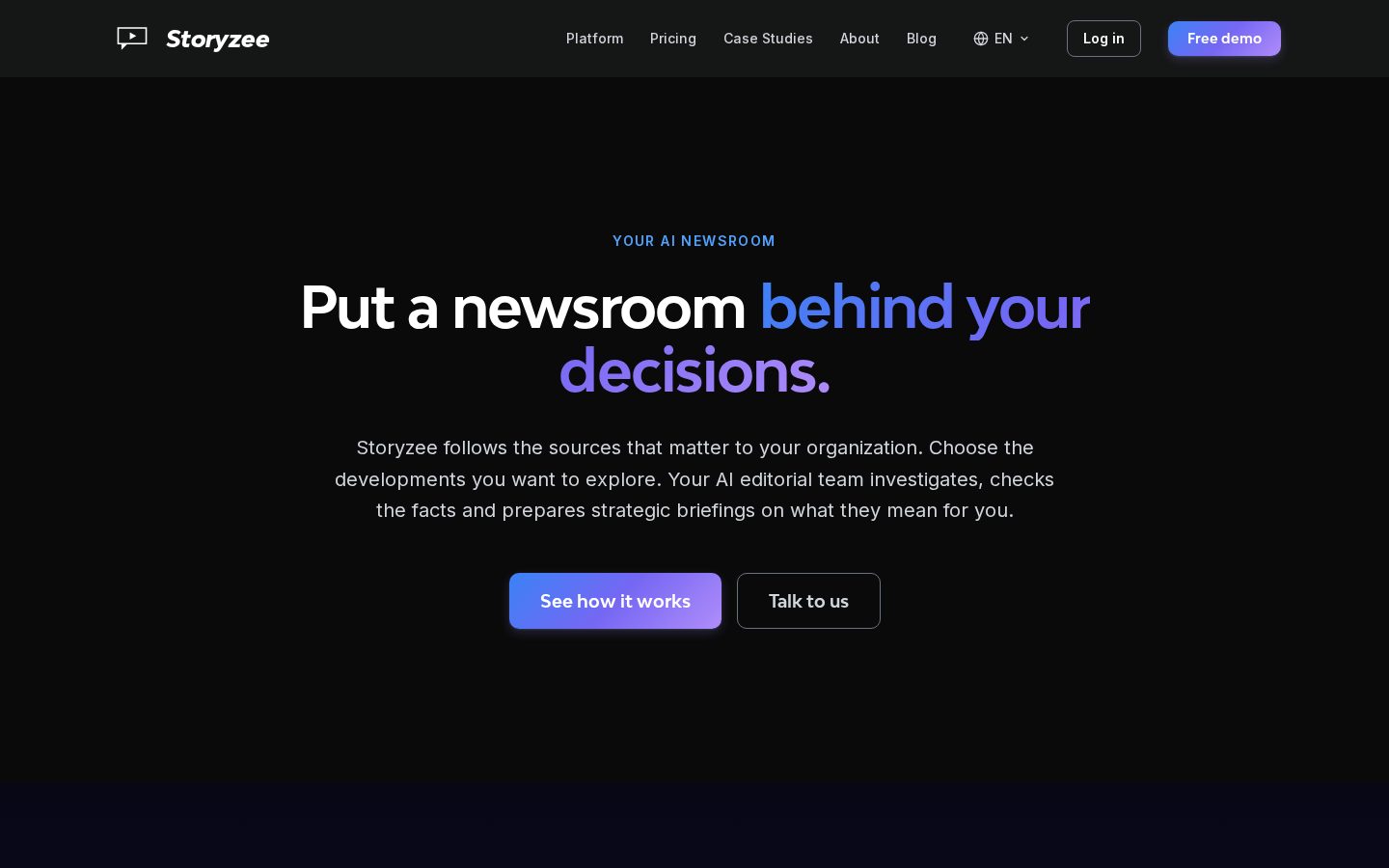 AI Visibility Platform Homepage