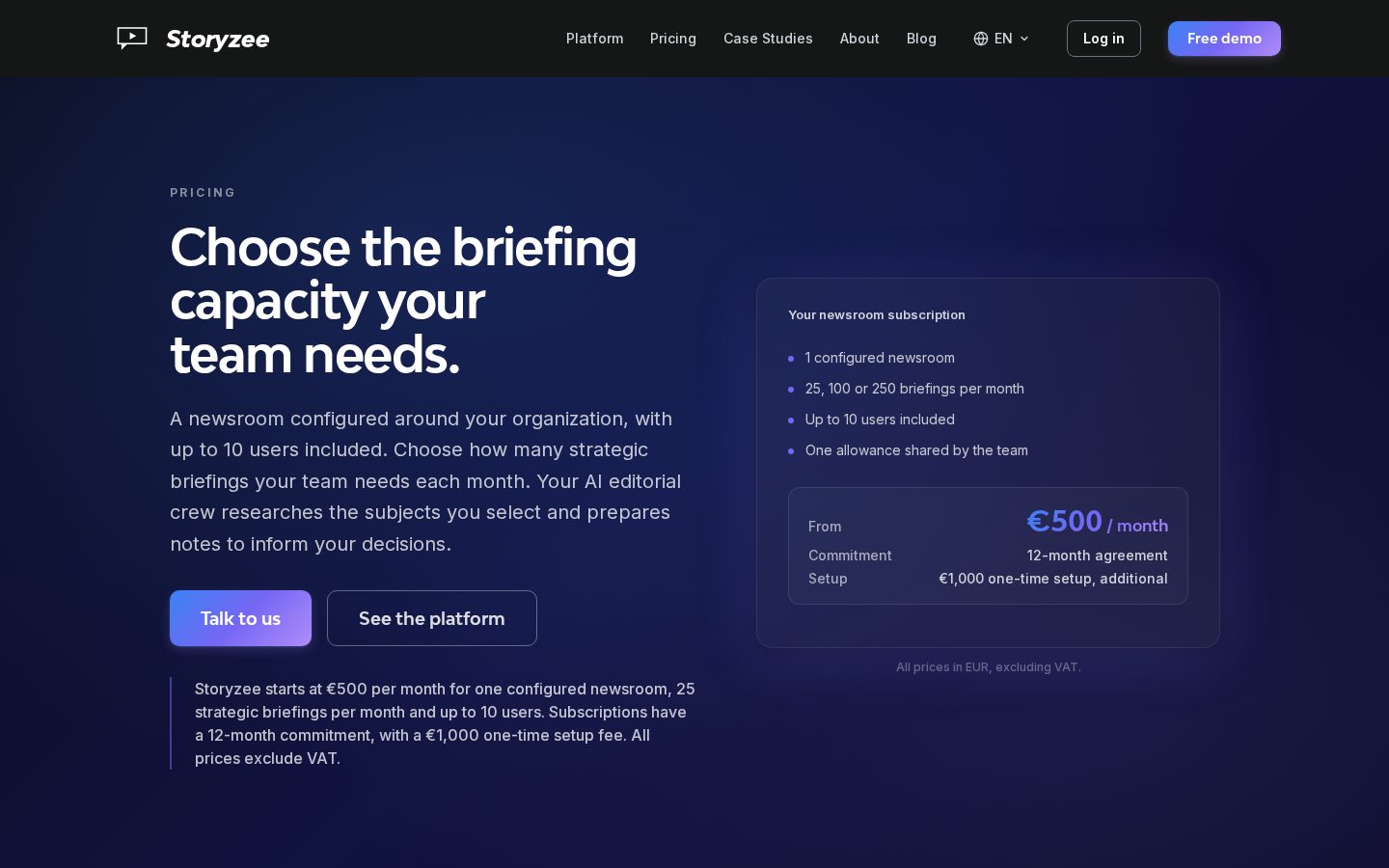 AI Visibility Platform Pricing