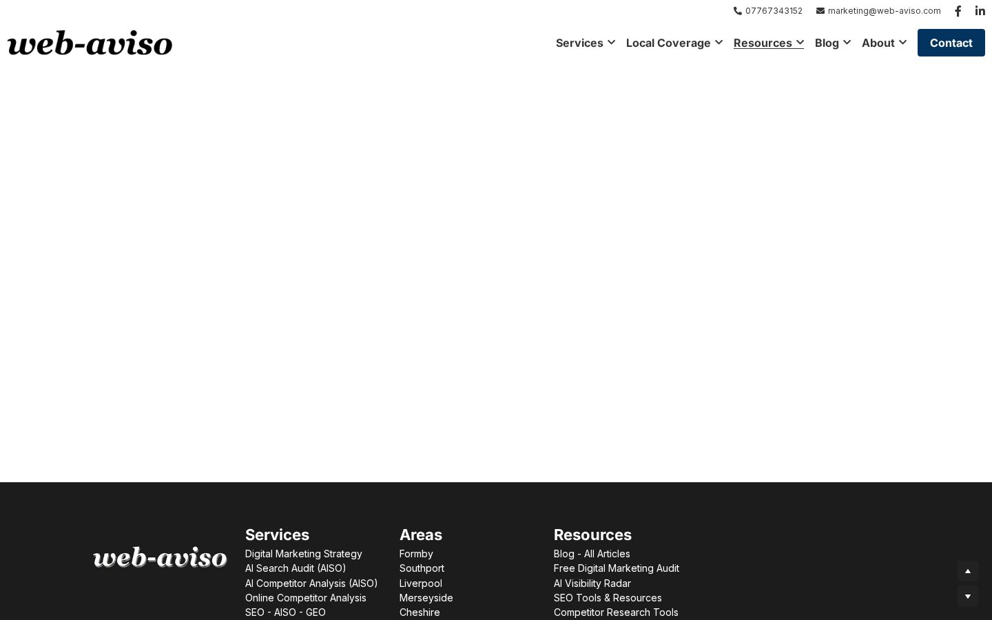 AI Visibility Radar Homepage