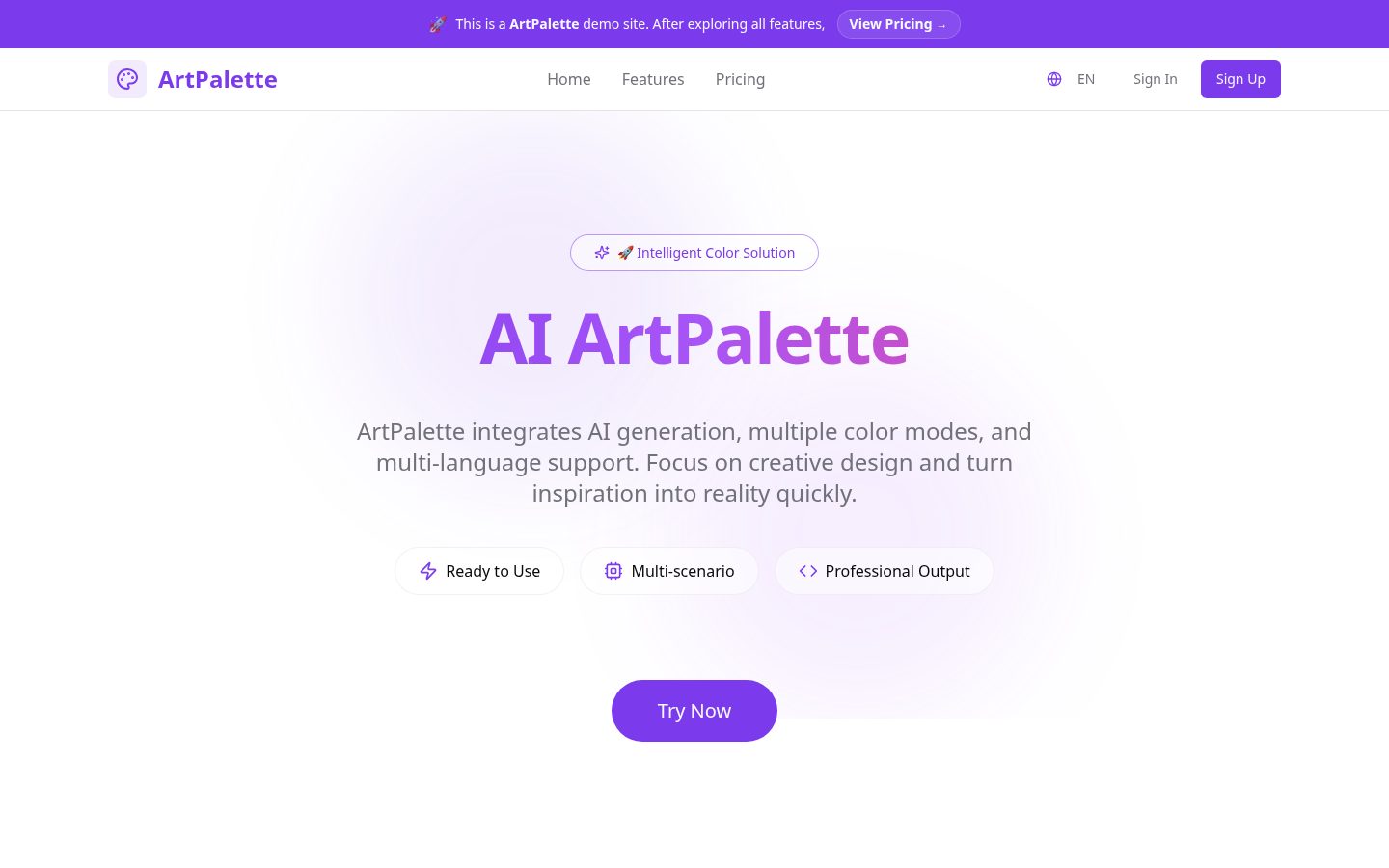 AIArtPalette Homepage