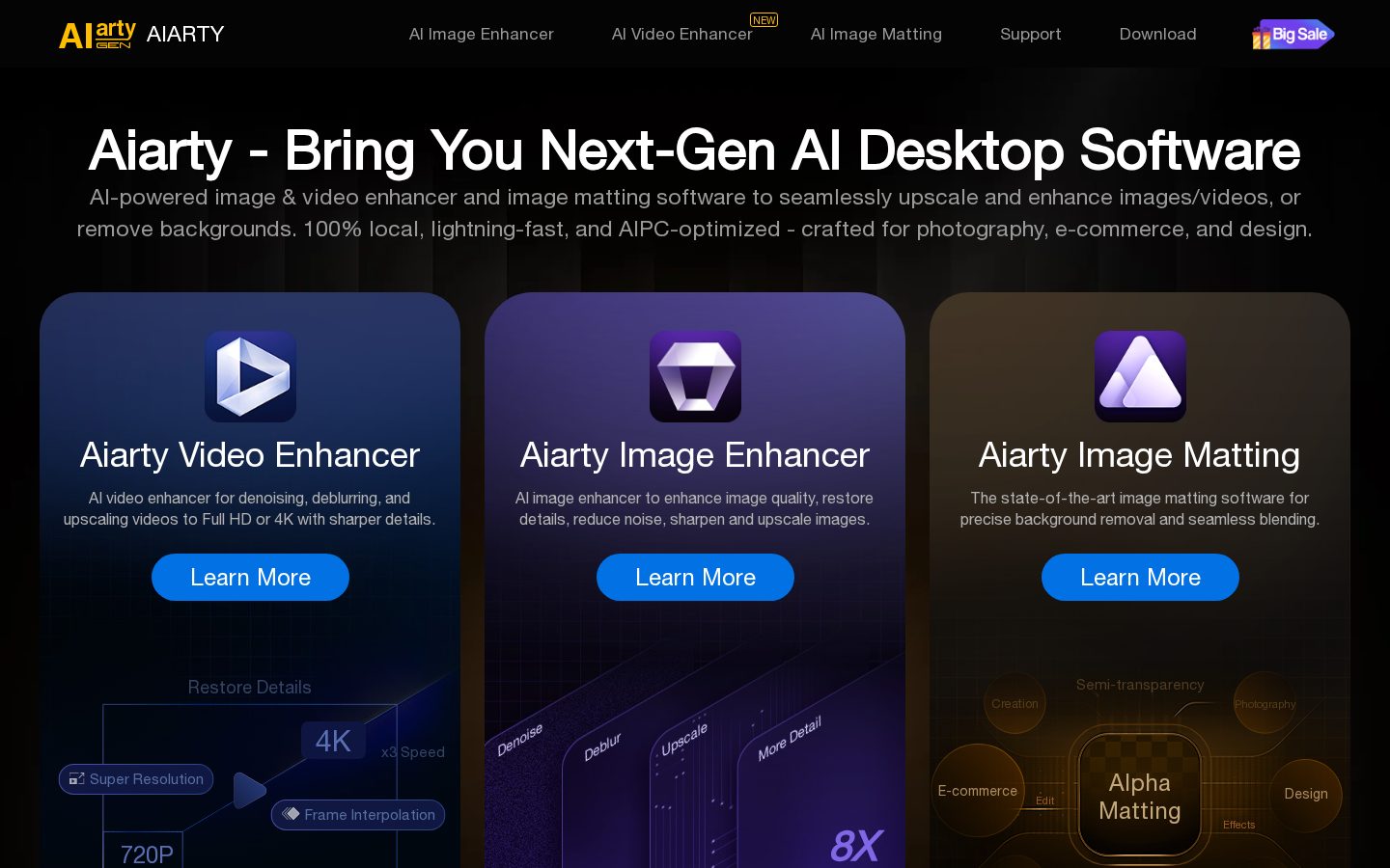 Aiarty Homepage