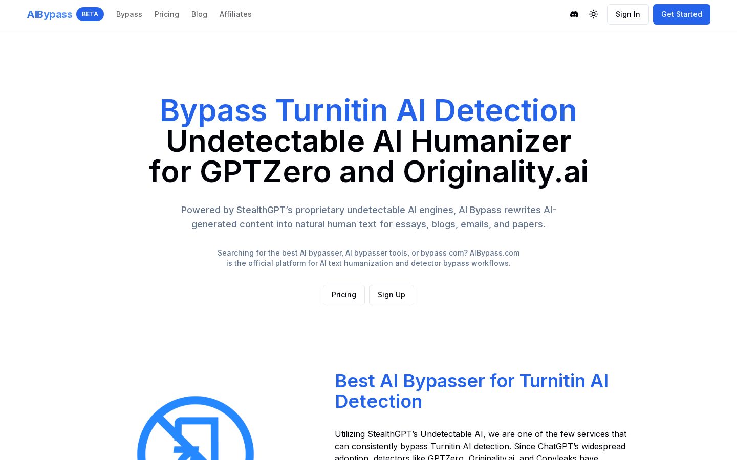 AIBypass Homepage