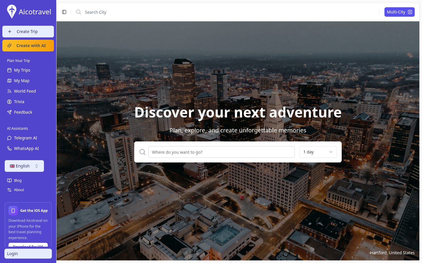 Aicotravel Homepage