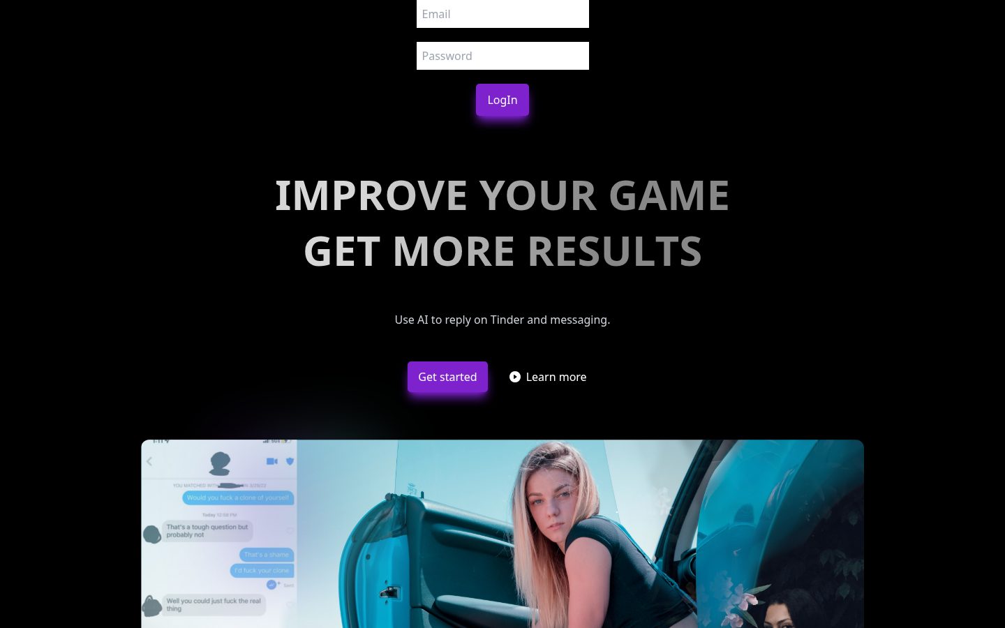 AIDating24: AI dating helper Homepage