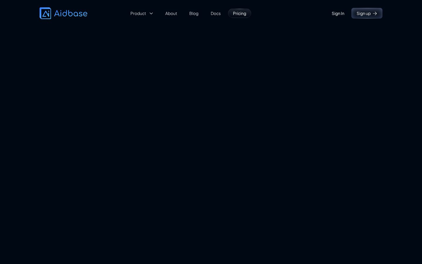 Aidbase Pricing