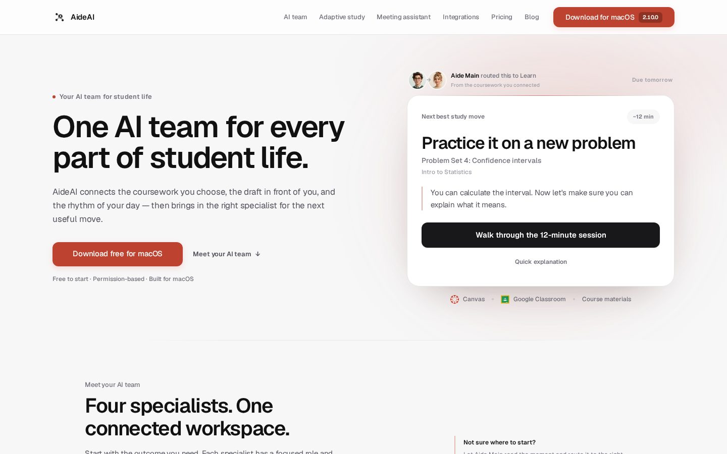 AideAI Homepage