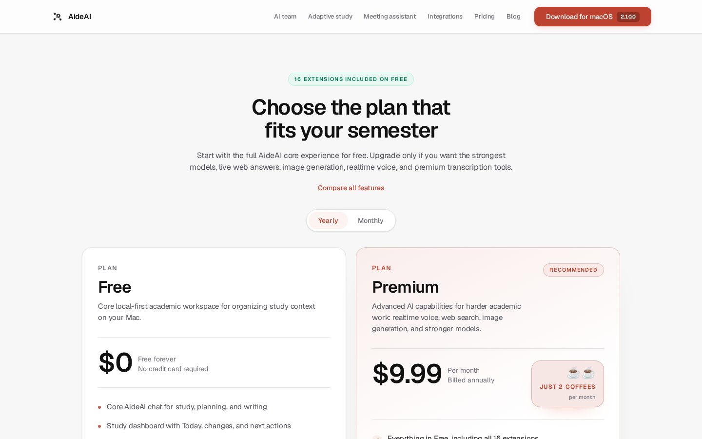 AideAI Pricing