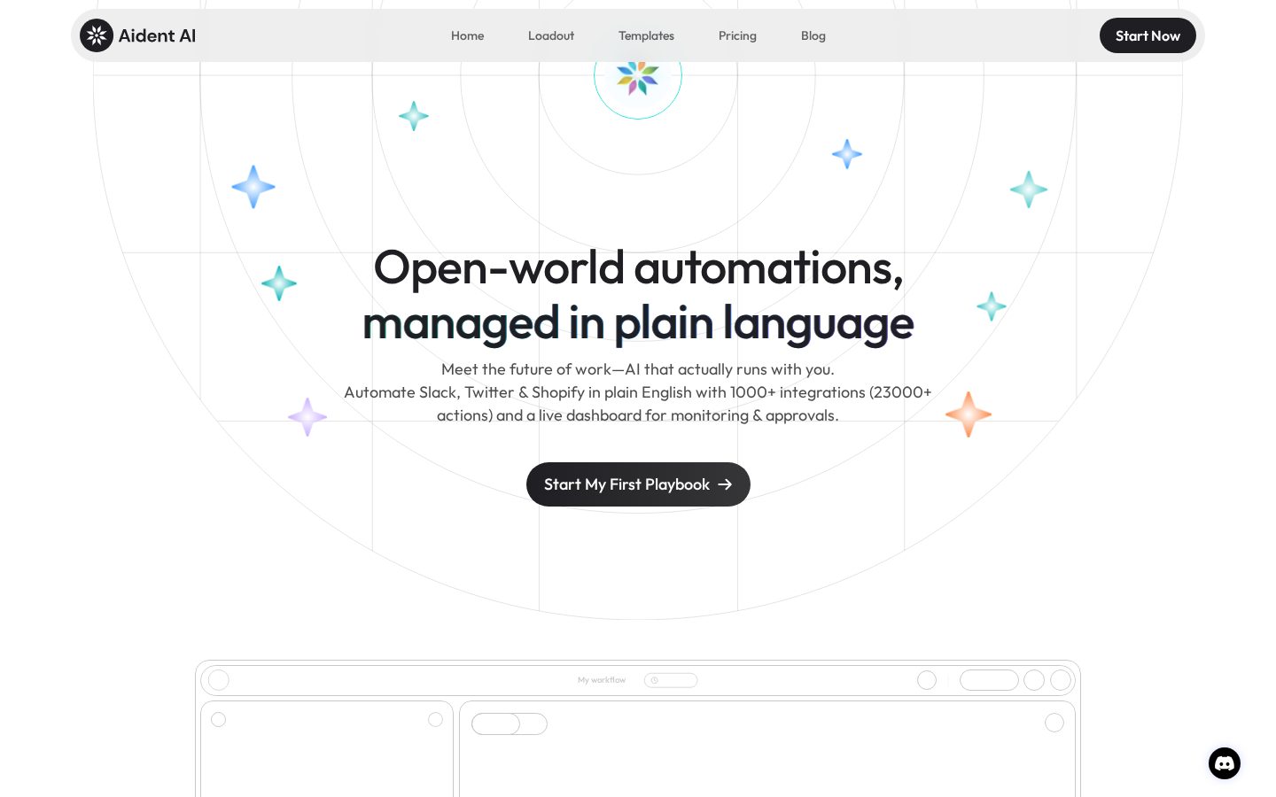 Aident AI Beta 2 Homepage
