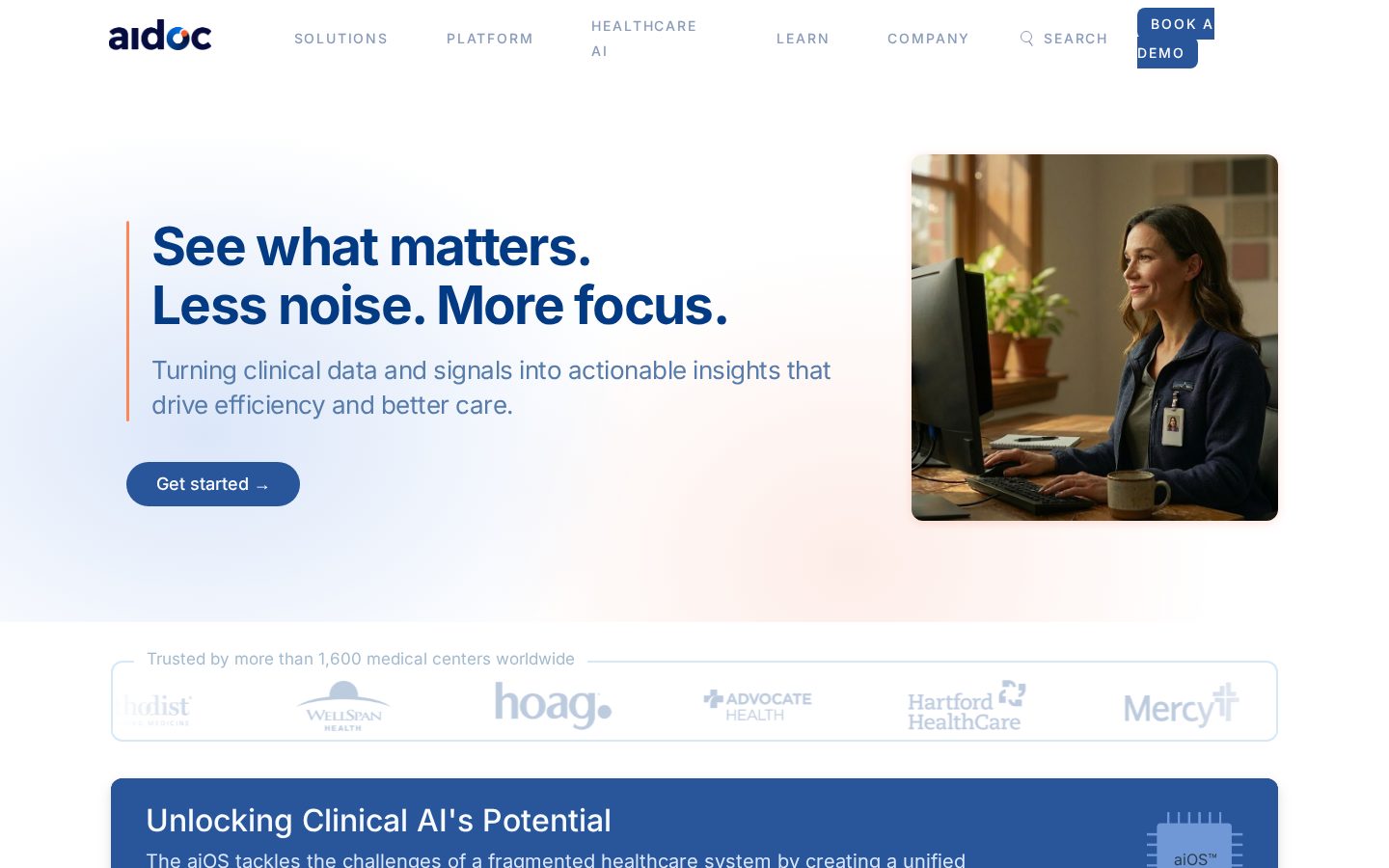 Aidoc Homepage